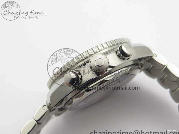 0727 MultiPurpose Planet Ocean Master Chrono SS OM 1:1 Best Edition Gray Dial On SS Bracelet A9900 V 8116